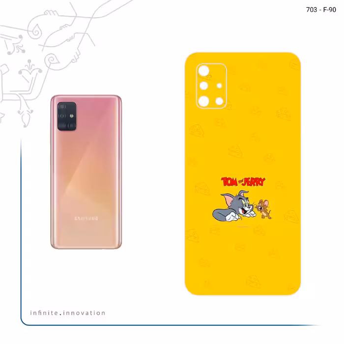 برچسب پوششی ماهوت مدل Tom and Jerry مناسب برای گوشی موبایل سامسونگ Galaxy A51