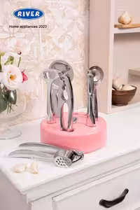 ست ابزار 7پارچه پایه صورتی ریور کد 8500