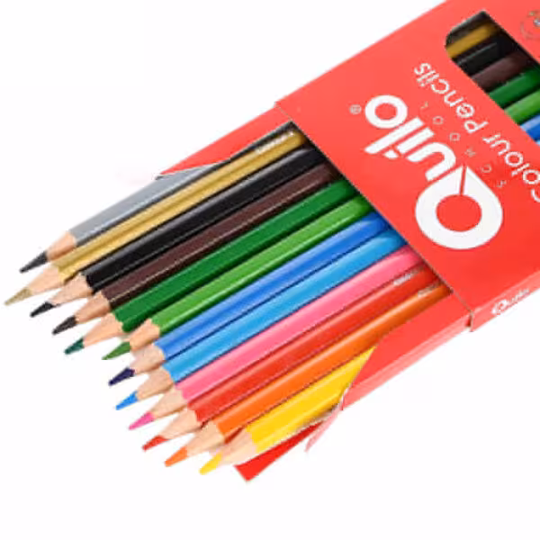 مداد رنگی 12 رنگ کویلو Quilo جعبه مقوایی