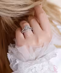 ‌‌ ‌💎حلقه و پشت حلقه جواهری خاص و زیبا؛ نقره عیار 925(P_2015)