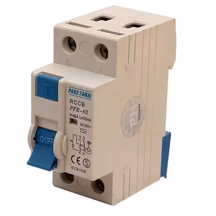 کلید محافظ جان دو پل 40 آمپر پارس فانال مدل RCCB