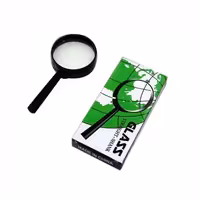 ذره بین گلسGLASS75mm ساخت چین رنگ مشکی جنس پلاستیکی