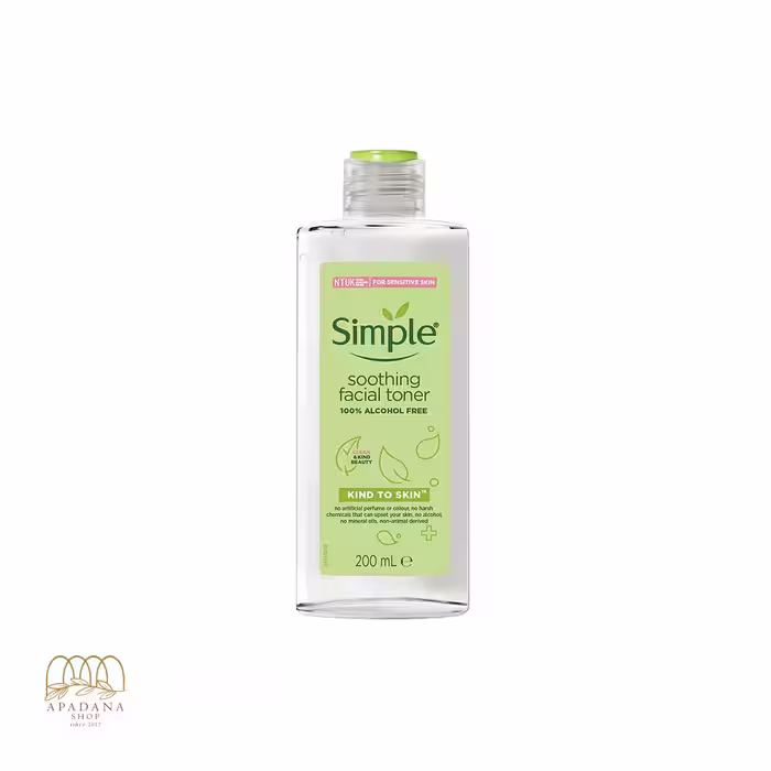 تونر سیمپل مدل Soothing Facial Toner Kind to Skin حجم 200 میل