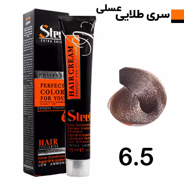 رنگ مو بلوند طلایی عسلی تیره استیل شماره 6.5