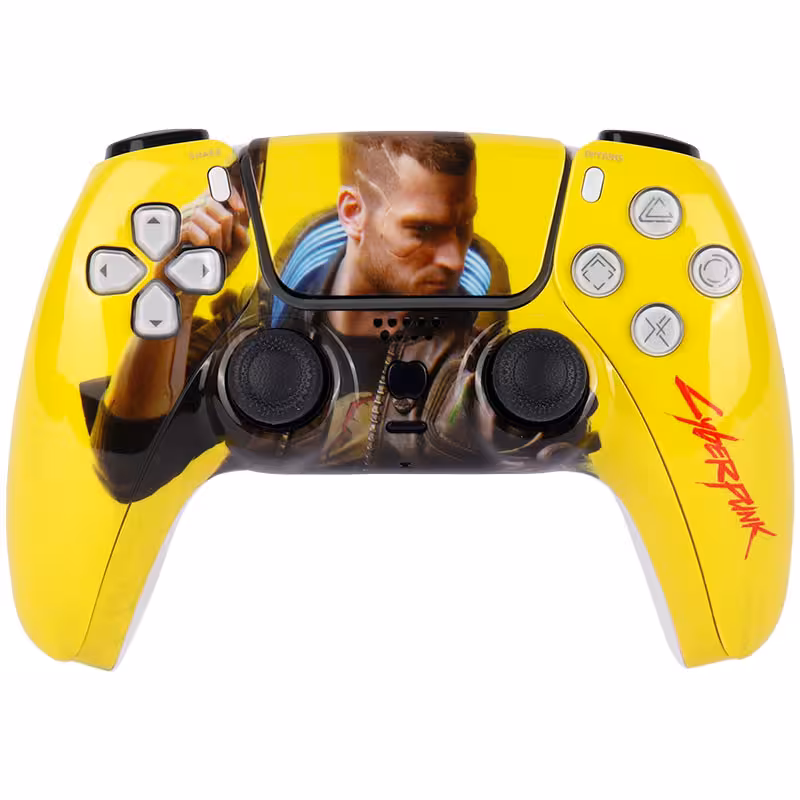 دسته بازی بی سیم طرح پلی استیشن P4-Plus T29 Cyberpunk 2077 PS4 / PC 5