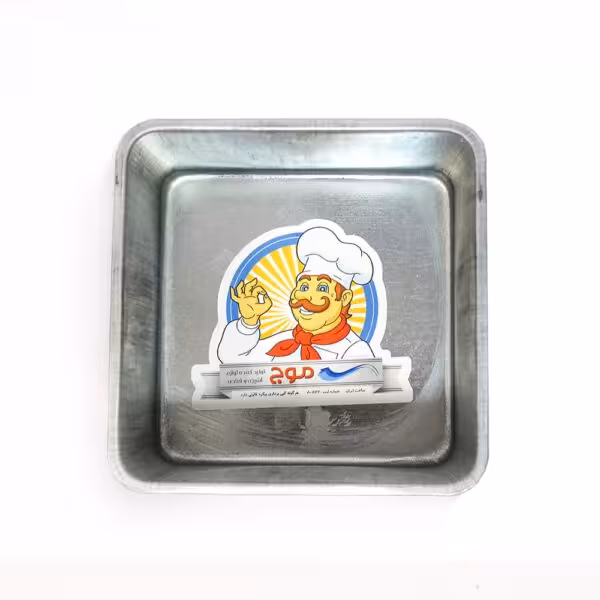 قالب کیک مربع گالوانیزه موج سایز 30