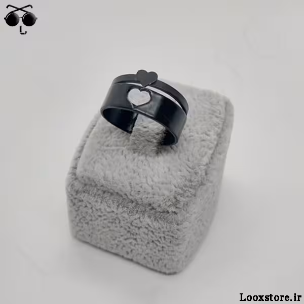 انگشتر ست عاشقانه طرح قلب مکمل