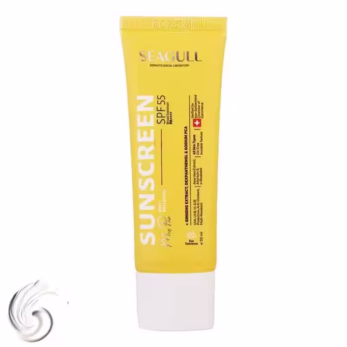 ضدآفتاب بی رنگ آقایان Seagull سی گل مدل SPF55