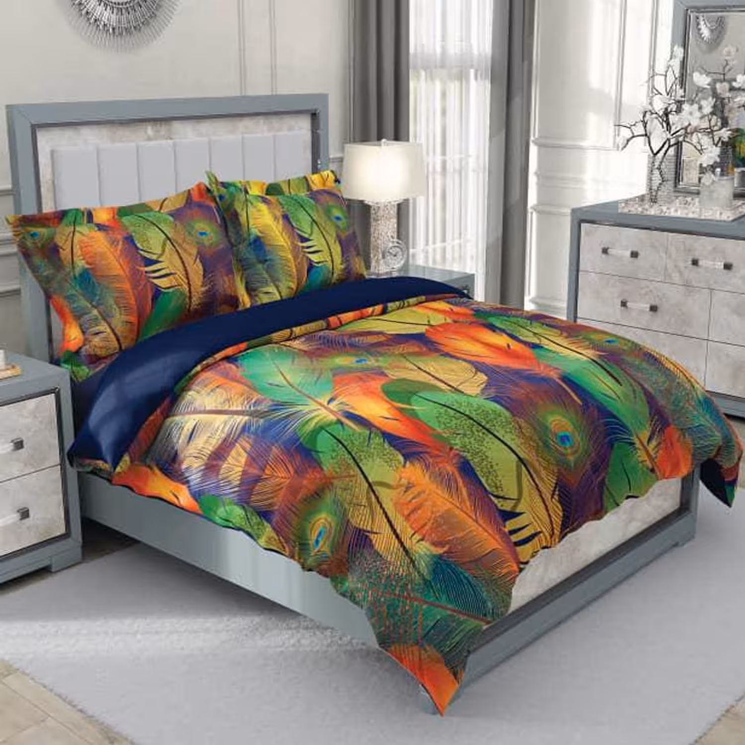 سرویس روتختی سه بعدی چیداری مدل Peacock