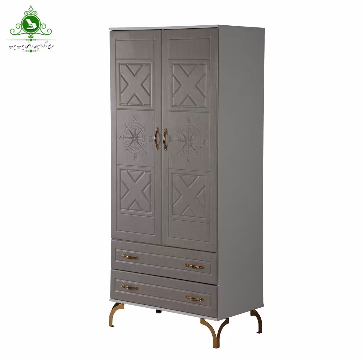 کمد لباس دو درب مدل دلوین