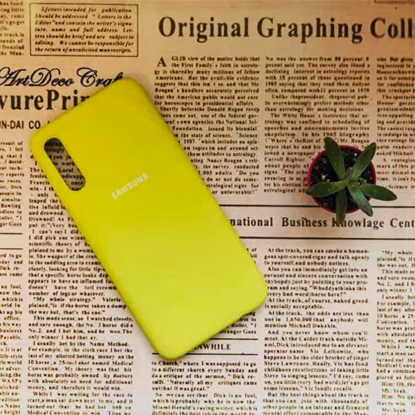 قاب سیلیکونی سامسونگ مدل A70 / A70S زرد