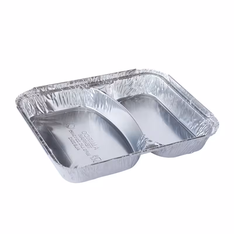 ظرف آلومینیومی دوخانه کوچک امیرکو کد 222