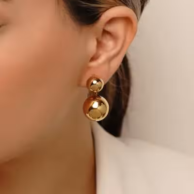 گوشواره آویز دار استیل با عیار 316 اصلی