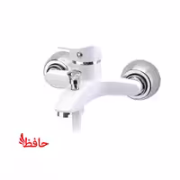 شیر حمام سمپو مدل یاس سفید کروم