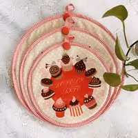 ست 3تایی دمکنی مخمل ثمین- طرح 11