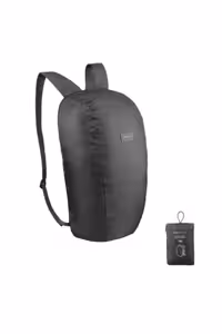 کوله پشتی مردانه و زنانه کیف سفر 10 ل سیاه Decathlon