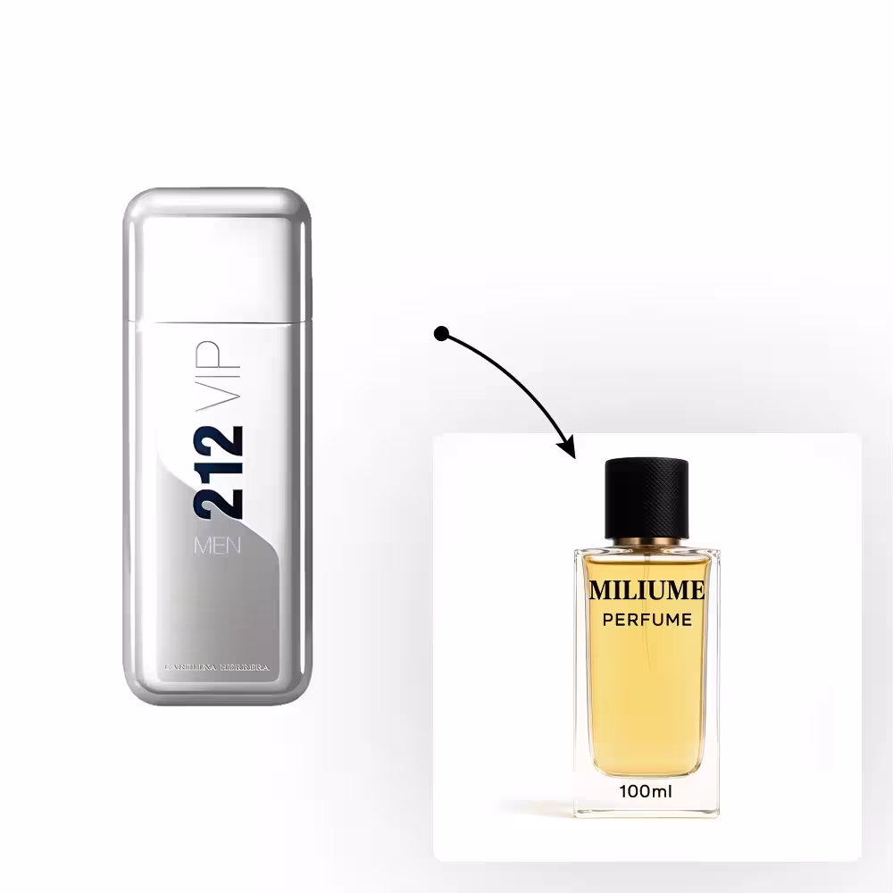 اسانس عطر Carolina Herrera 212 VIP Men برند gemini - کد 2110 - 212 وی آی پی مردانه 100ML - میلیوم پرفیوم