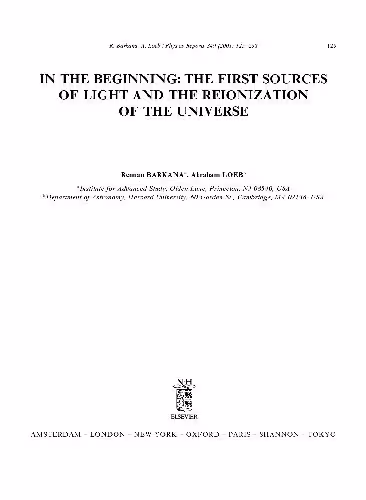 خرید و دانلود نسخه کامل کتاب The first sources of light and the reionization of the universe