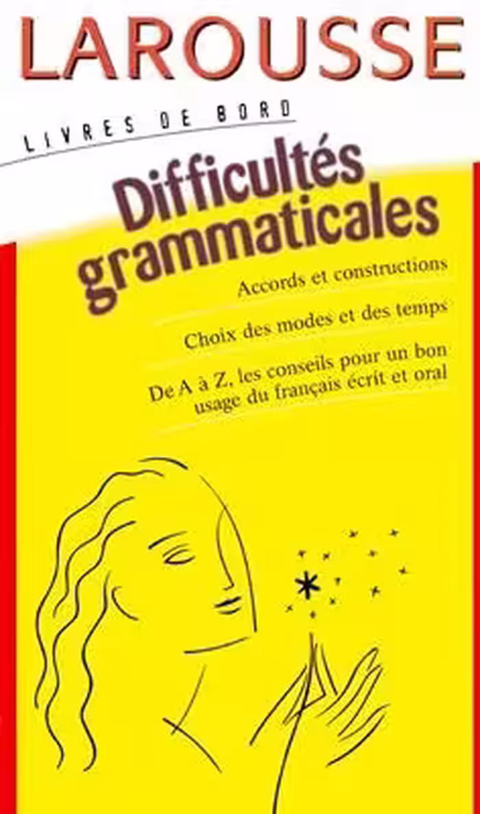 کتاب زبان فرانسه لاروس Larousse Difficultés grammaticales رنگی
