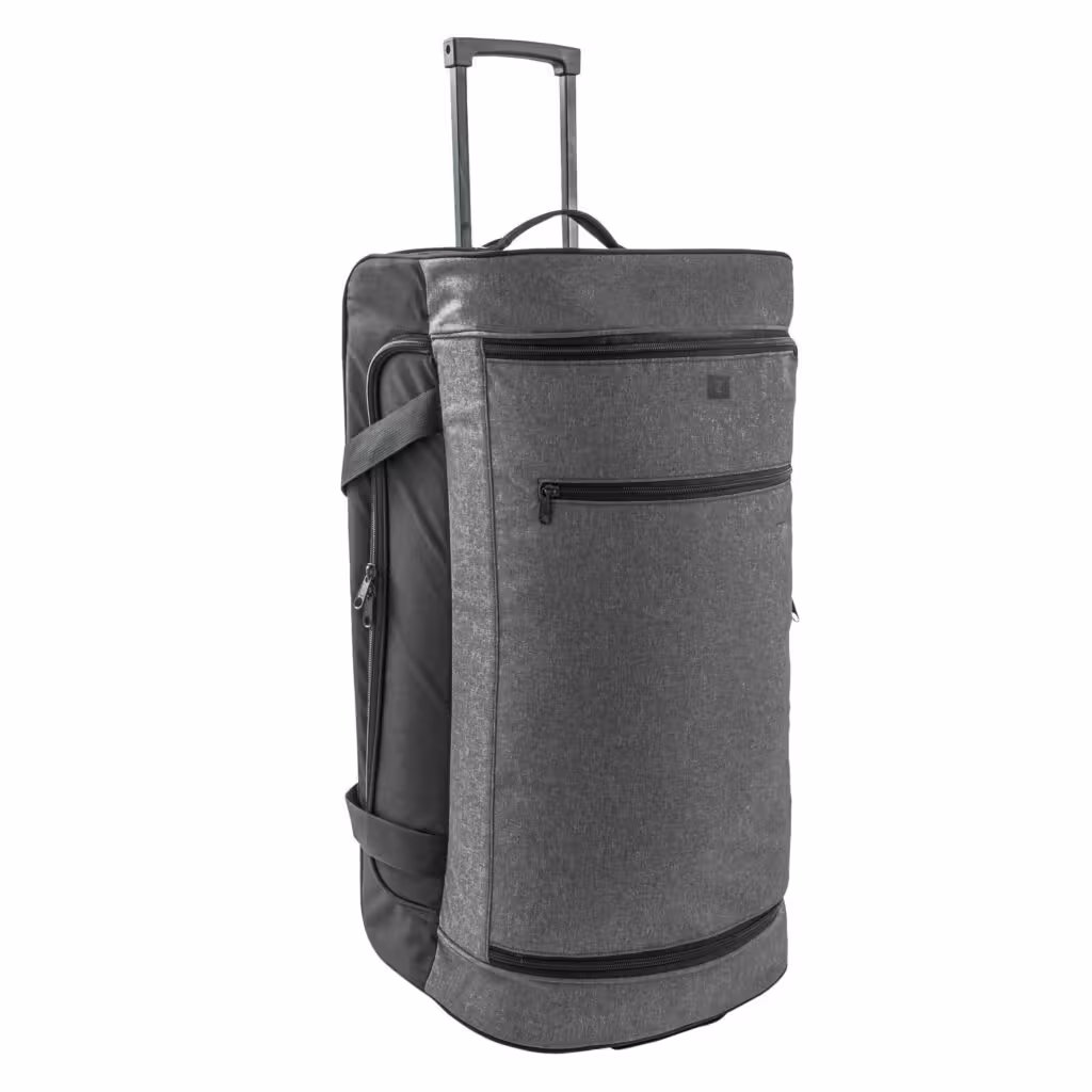 چمدان کیپستا – دکتلون (پیش خرید) Kipsta Suitcase – 70L – Black / Gray – Essential
