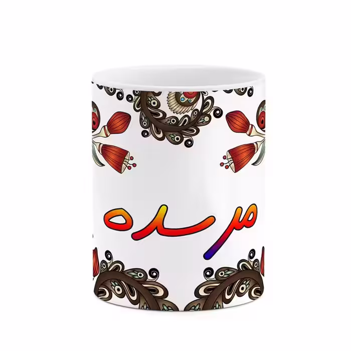 ماگ   اسم مرسده  سنتی گل و بته کد mgh47537