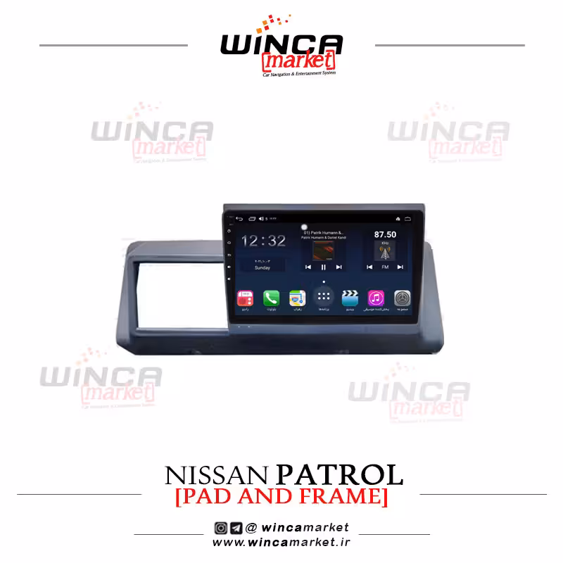 مانیتور اندروید نیسان پاترول وینکا مدل QG855 سری  S300 پلاس