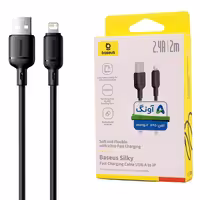 کابل شارژر اپل USB به Lightning  باسئوس ( Baseus) طول 2 متر ( گارانتی 24 ماهه آونگ )