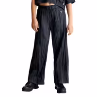 قیمت و خرید شلوار نوجوانی دخترانه مشکی کلوین کلین مدل Wide Leg Plisse Trousers اورجینال