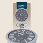 SCHOBERT شوبرت  گارنت ساعت دیواری  خاکستری قطر 60  S-5228