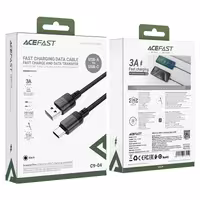 کابل Type-C ایس فست ACEFAST مدل C9-04 با طول 1.2 متر و توان 15 وات