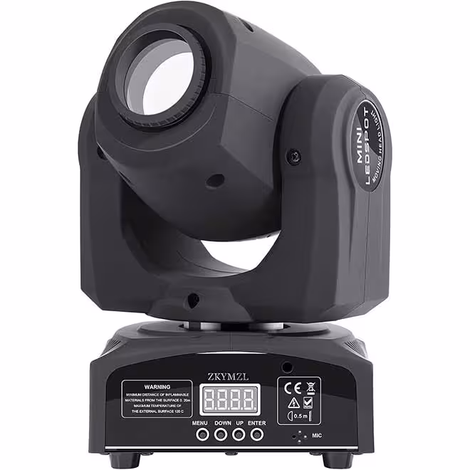 چراغ صحنه سر متحرک مناسب استیج و مهمانی و جشن ها با 8 افکت رنگی LED ZKYMZL DJ Lights