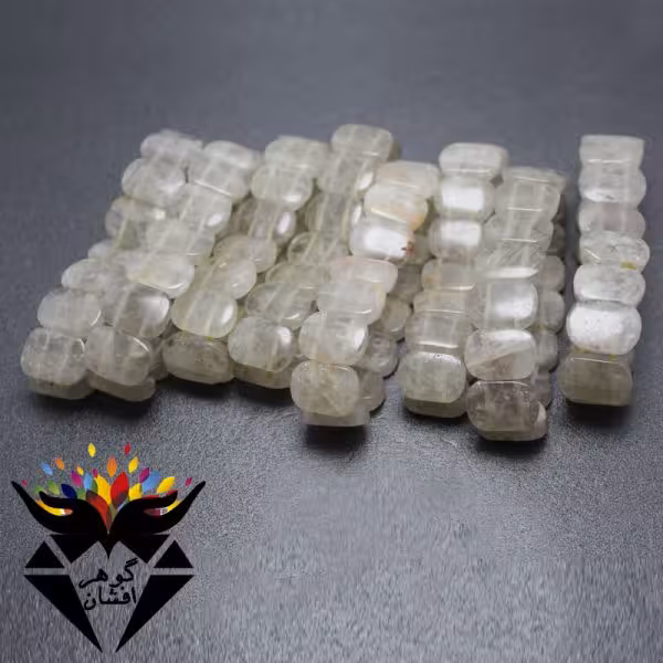 دستبند کوارتز دودی اصل دانه درشت کد D_1902