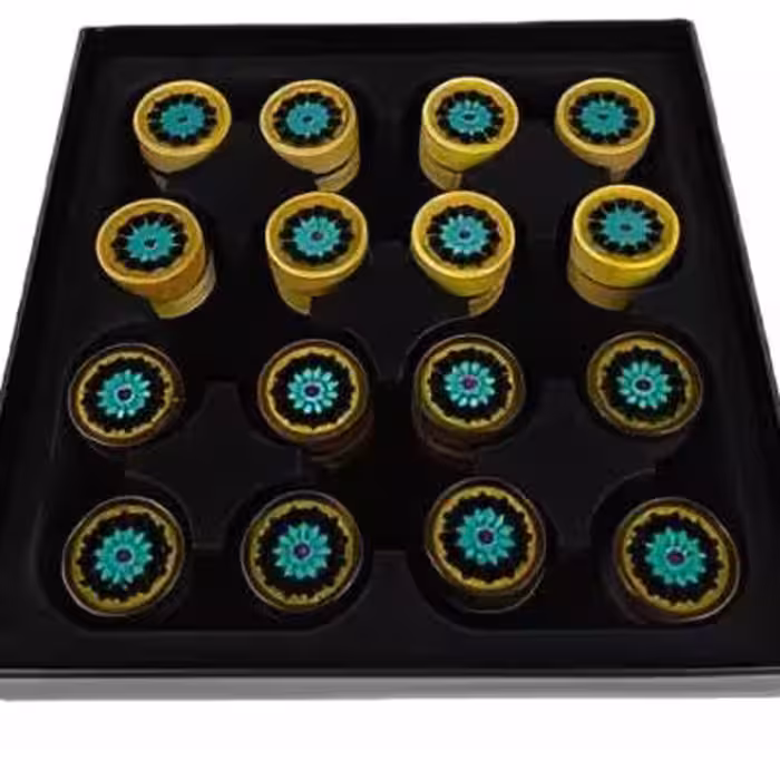 مهره تخته نرد طرح شکوفه کد 1013