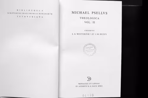 خرید و دانلود نسخه کامل کتاب Michaelis Pselli Theologica, Vol. II