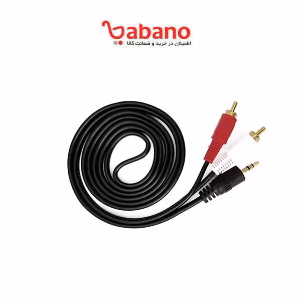 کابل 1 به 2 صدا AUX به AV