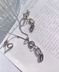 نیمست نقره جواهری کد 00194