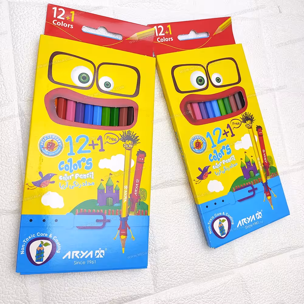مداد رنگی 12 رنگ آریا کد 3016