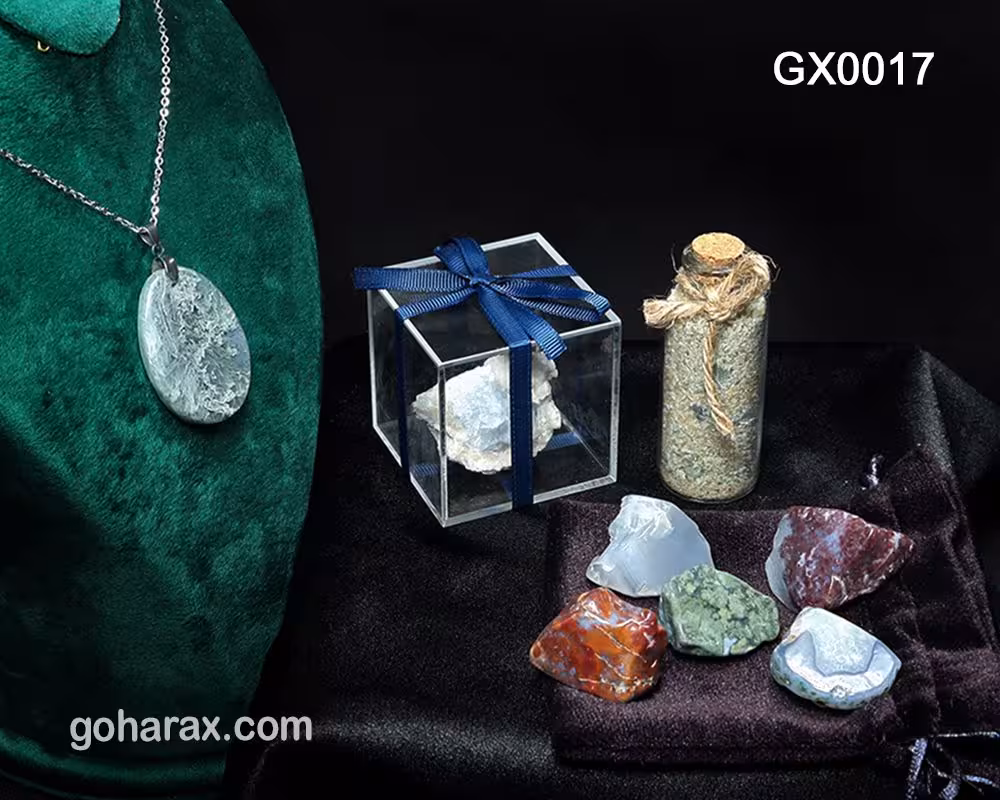 پک هدیه سنگ های زینتی و جواهرات