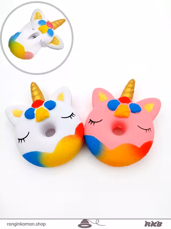 اسکویشی دونات یونیکورن Squishy Unicorn Donut