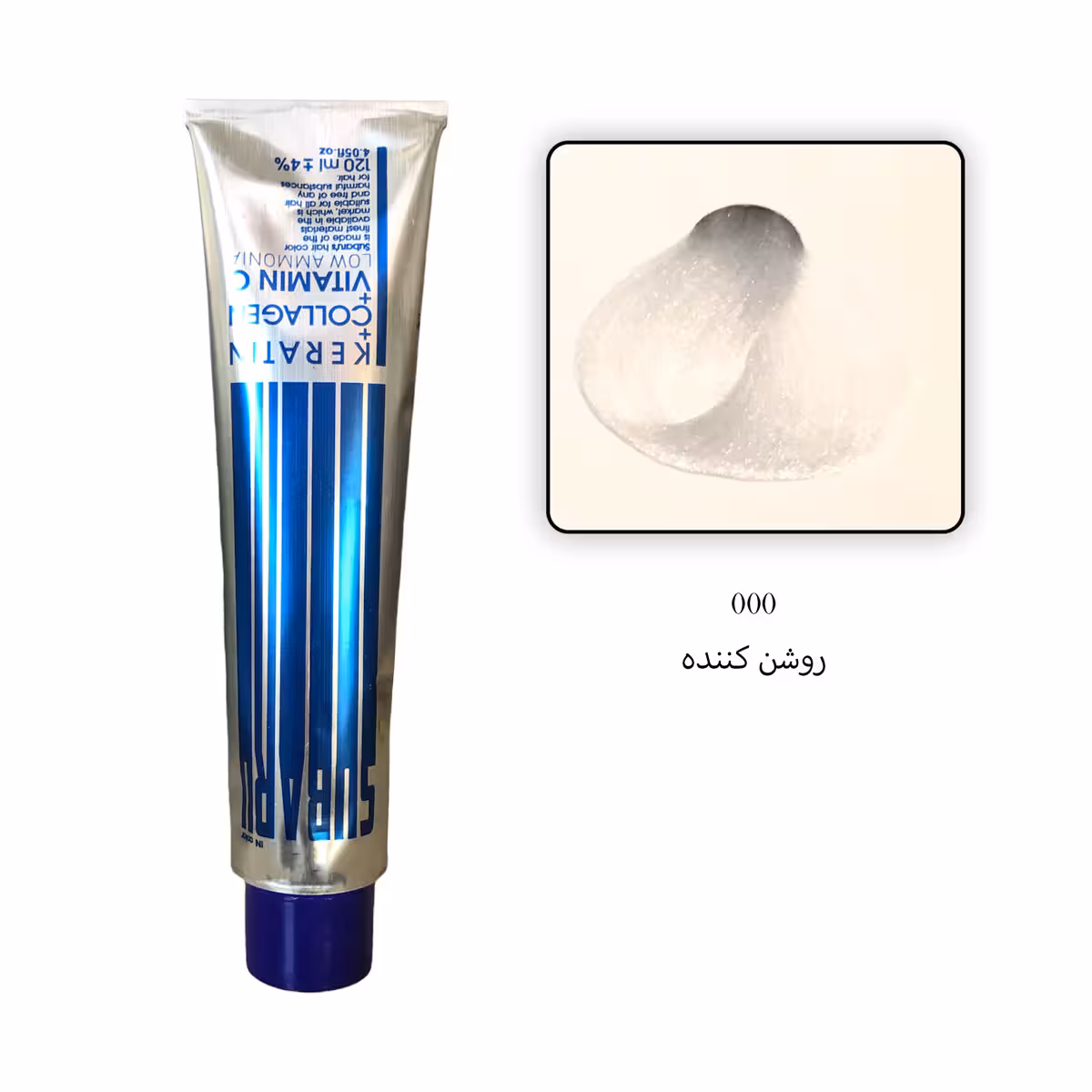 رنگ مو بدون آمونیاک سوبارو شماره 000 – روشن کننده حجم 120 میلی لیتر