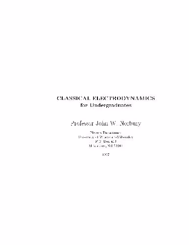 خرید و دانلود نسخه کامل کتاب Classical electrodynamics for undergraduates