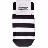 جوراب مچی آپتیمیست طرح راه راه سفید و مشکی