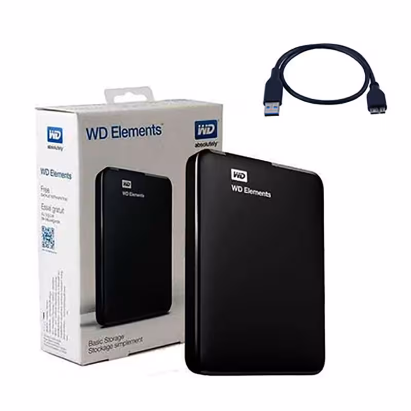 هارد دیسک اکسترنال وسترن دیجیتال 1ترا بایت یکسال گارانتی