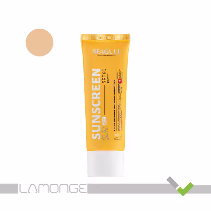 کرم ضد آفتاب SPF60 بژ روشن سی گل مناسب پوست معمولی تا چرب حجم 50 میلی لیتر