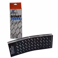 لیبل کیبورد فارسی مشکی چرم ENZO L100