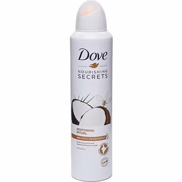 اسپری ضد تعریق داو با رایحه نارگیل و یاسمین