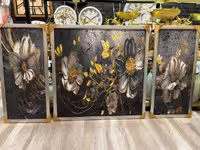 تابلو تکسچر سه تیکه برجسته