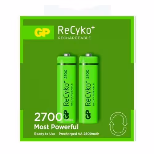 باتری شارژی قلمی جی پی 2700 میلی آمپر مدل ریسایکو