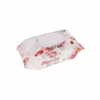 دستمال مرطوب Number 1 سفيد گل رز بسته 120 عددی