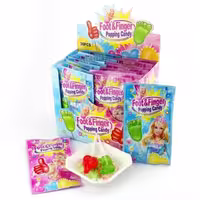 آبنبات چوبی جرقه ای انگشت باربی باکس 30 عددی barbie
